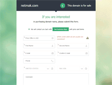 Tablet Screenshot of netmak.com